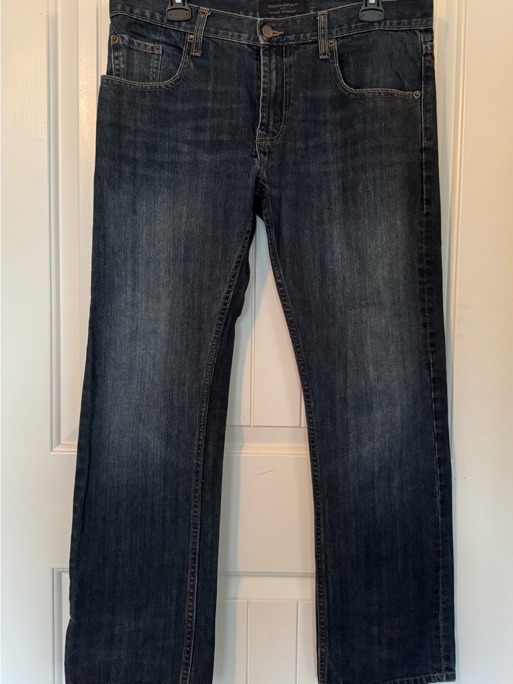 Banana Republic Men's Dark Indigo Straight Jeans